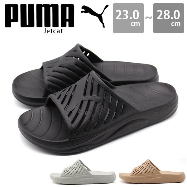 PUMA（プーマ） サンダル メンズ レディース 靴 黒 ブラック シンプル