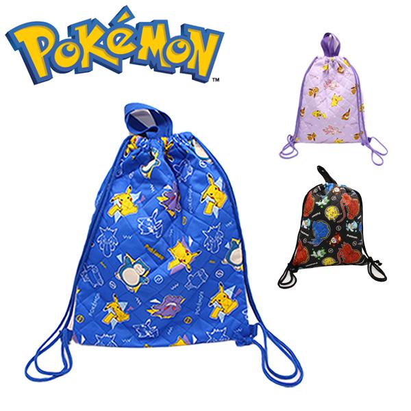 Pokemon（ポケモン） キルトナップサック ピカチュウ ゲンガー
