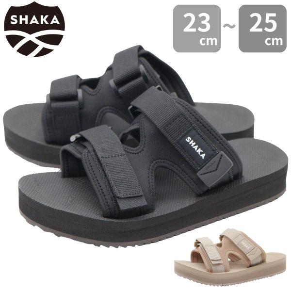 SHAKA（シャカ） サンダル レディース 靴 黒 ブラック 夏 トープ