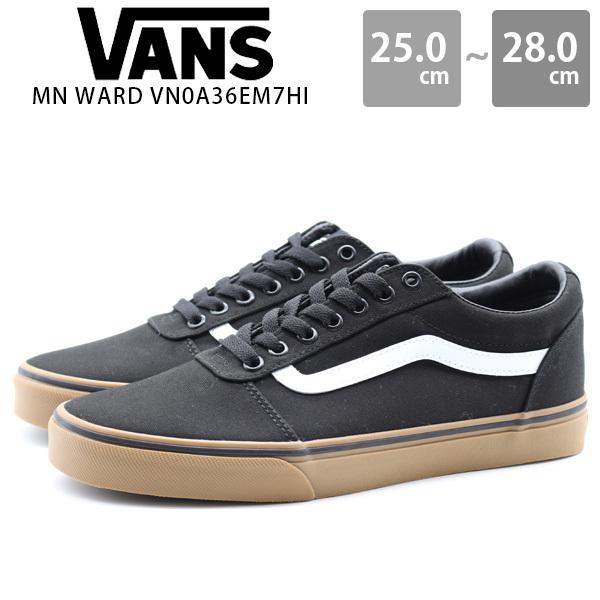 バンズ ヴァンズ メンズ スニーカー 靴 黒 ブラック スケートボード スケボー ガムソール Vans Mn Ward Vn0a36em7hi 靴のニシムラ Paypayモール店 通販 Paypayモール