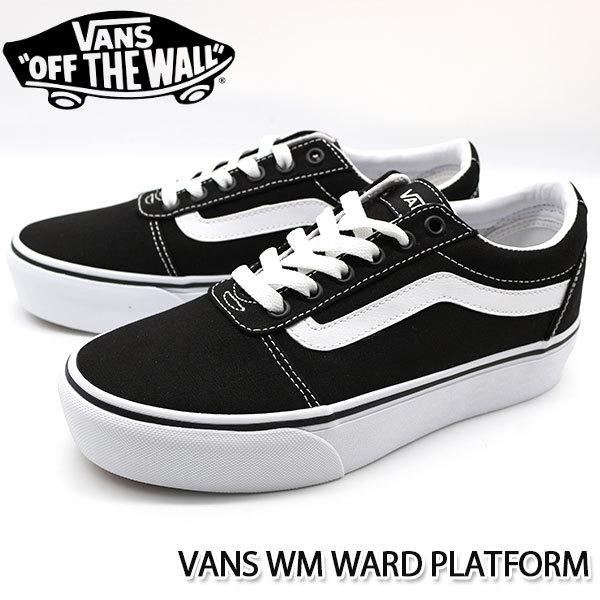バンズ レディース スニーカー 靴 黒 白 ブラック ホワイト カジュアル プラットフォーム ヴァンズ Vans Wm Ward Platform 靴のニシムラ Paypayモール店 通販 Paypayモール