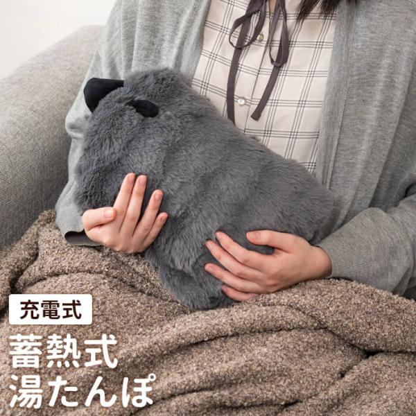 見た目にもかわいいヒツジをモチーフにした、くり返し使える蓄熱式の湯たんぽ 。電源を繋いで蓄熱することであたたかさが持続してくれるので、 面倒なお湯の入れ替えは一切不要なエコ仕様です。最長約15分の充電時間で長時間の仕様が可能。（季節により蓄...