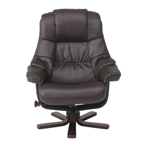 リクライニング 椅子 チェア 幅86 オットマン 足置き 無段階