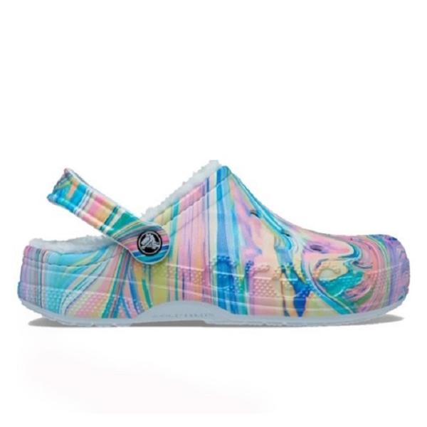 CROCS [クロックス][Ladys] Baya Lined Printed Clog バヤ ラインド プリンテッド クロッグ 205975-4KV ミネラルブルー/マルチ