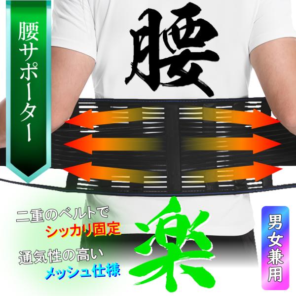 ●商品内容・腰痛ベルト（サポーター） 1枚●特徴・腰部の圧迫と固定サポーターが腰部を適度に圧迫し、固定することで、腰椎の過度な動きを制限して痛みを和らげます・姿勢のサポートサポーターを着用することで、腰部が自然と正しい位置に保たれ、良い姿勢...