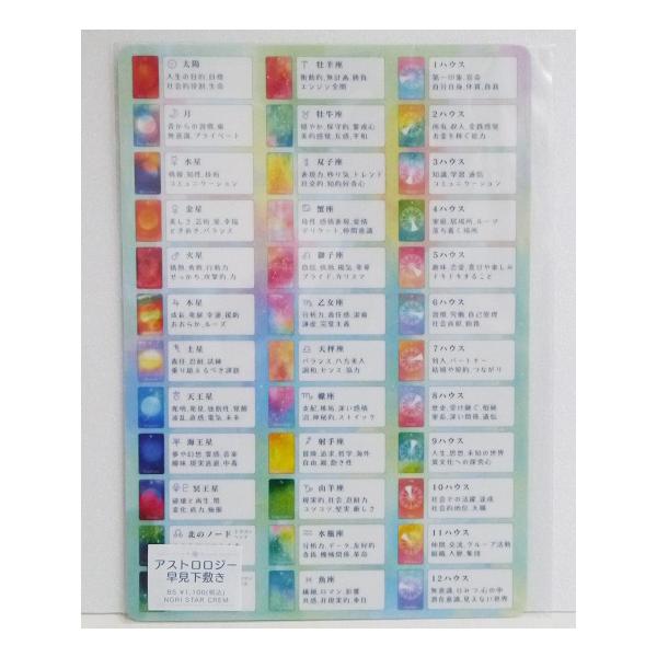 アストロロジー早見下敷き』 : くうねる堂 - 通販 - Yahoo!ショッピング