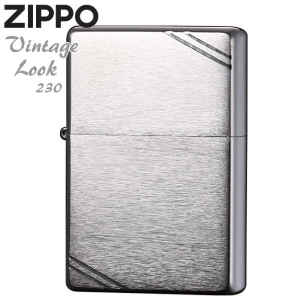 ZIPPO（ジッポー） 230 フラットトップ // ブラッシュクローム 無地