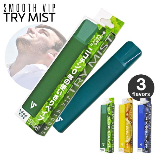 TRY MIST トライミスト 全3種類 使いきり 電子タバコ 単品販売 VAPE 吸引回数約500回 ライテック