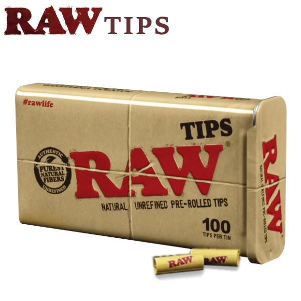 RAW PRE-ROLLED TIPSロウ プレロールドチップ添加物を一切加えない自然派ローリングペーパーのブランド"RAW"RAWのアイコンが散りばめられたデザインのスライド式蓋の缶ケースに入ったRAWプレロールド・チップスは、一つ一つが...