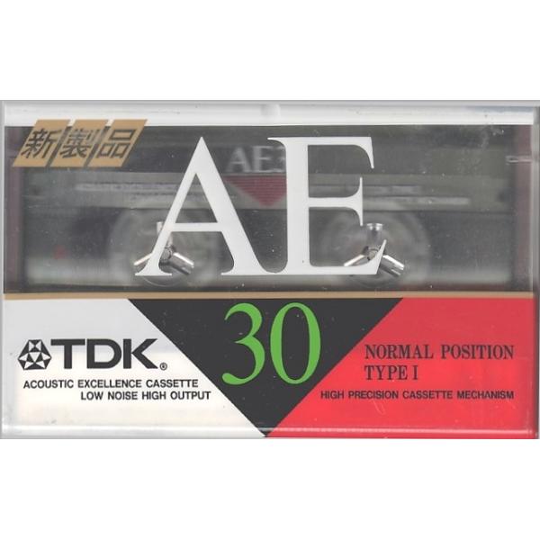 TDK カセットテープ/AE30/ノーマル30分(片面15分)×1巻 (未開封)です・ノーマル、音楽用。・メール便 発送、可能商品です。