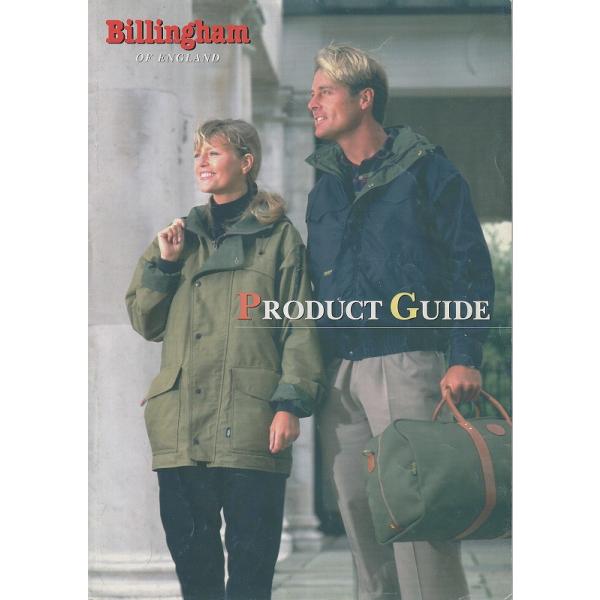 ビリンガム BIllingham の カメラバッグ総合カタログ/シロー貿易(美品)です・A4版 見開き全4頁・経年保管による、薄汚れ、こすれ傷多少ありますが、キレイ。・メール便 発送可能商品です。