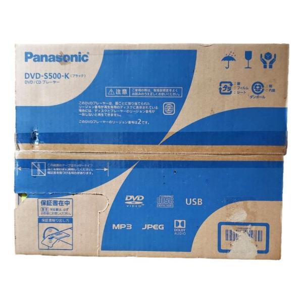 Panasonic DVDプレーヤー DVD-S500-K ブラック CPRM対応 USB再生 コンパクトモデル