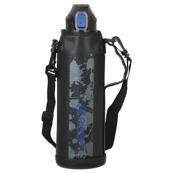 パール金属 水筒 ボトル 1500ml 1.5L 直飲み ダイレクト 保冷 スポーツ ドリンク ポーチ付 ブルー×ブラック ファストチャージャー HC-182