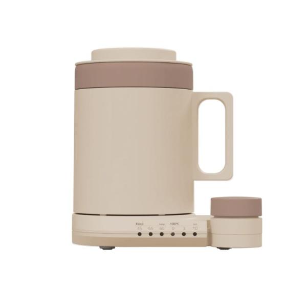 サンコー 沸かして飲めるマグケトル MAGKTLHBW（ブラウン）概要：この「マグ＋ケトル」一体型家電は、ボタン一つで“沸かす・煮出す・保温する・本格白湯”まで対応。300 mL容量で、いつでも温かい飲み物が手軽に楽しめます。特徴：・4モー...