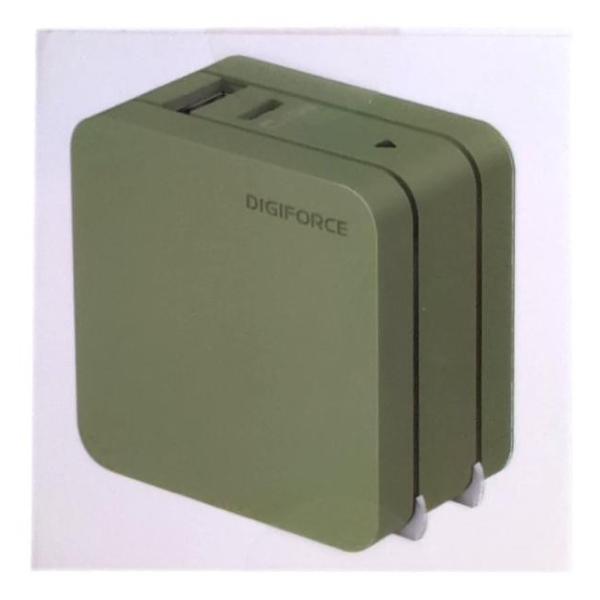 デジフォース suqare 65w 1A1C USB GaN PD Fast Charger 急速充電 送料無料 窒化ガリウム USB-A USB-C 2ポート 折畳式 acアダプター