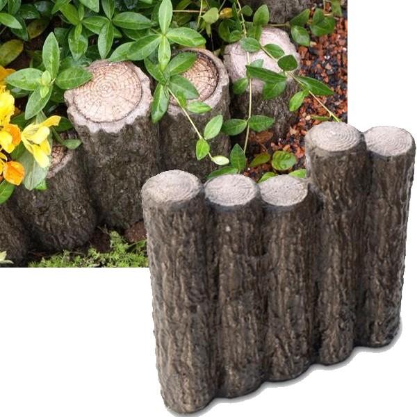 丸太風 段違五連 コンクリート花壇材 10個セット 擬木 あっと解消 Yahoo 店 通販 Yahoo ショッピング