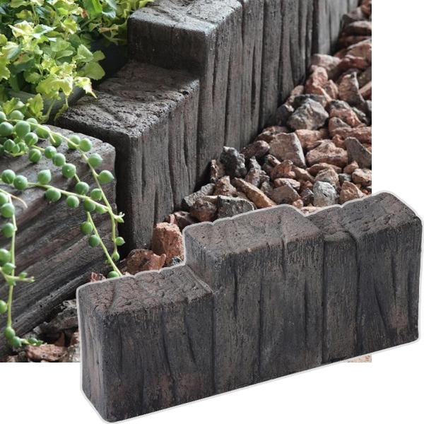 木材風 段違三蓮 コンクリート花壇材 8個セット 擬木 あっと解消 Yahoo 店 通販 Yahoo ショッピング