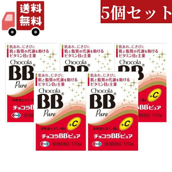 5個セット 【 第3類医薬品】エーザイ　チョコラBB　ピュア 170錠