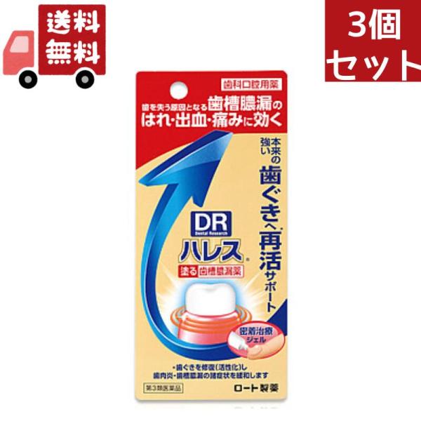 3個セット 【第3類医薬品】ロート製薬 ハレス口内薬 15g 歯肉炎・歯槽膿漏