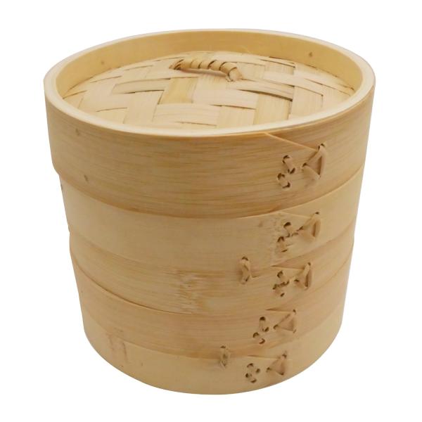 竹製 中華せいろ 身2つ と蓋が1、15cmセット No,68696 : キッチン