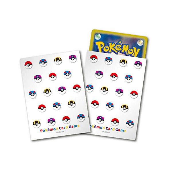 モンスターボール柄 レッドver. デッキシールド 32枚入り×2セット ポケモンカードゲーム デッキシールド モンスターボール柄