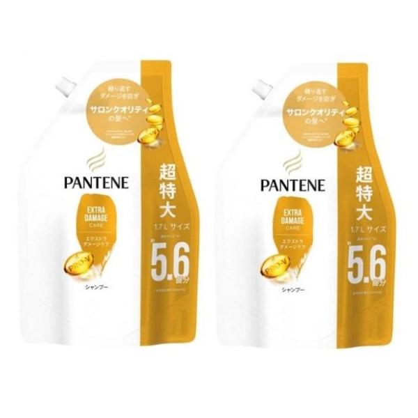 2袋セット] パンテーン エクストラダメージケア シャンプー 超特大