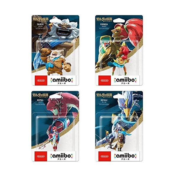 amiibo ブレス オブ ザ ワイルド ( ゼルダの伝説シリーズ ) 4個セット ( ダルケル・ウルボザ・ミファー・リーバル ) Amazon.co.jp: アミーボ 四人の英傑セット［リーバル/ダルケル