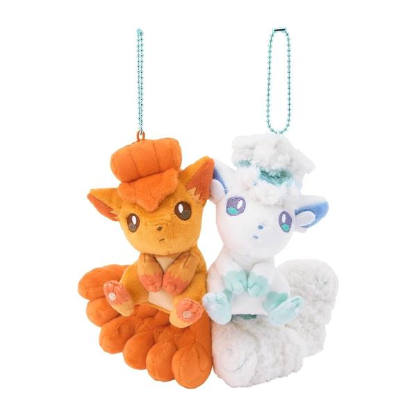ポケモンセンターオリジナル 磁石でくっつくペアマスコット にたものどうし ロコン＆アローラロコン