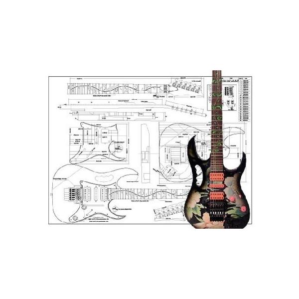 アイバニーズJEMエレキギターの計画 - 本格的な印刷