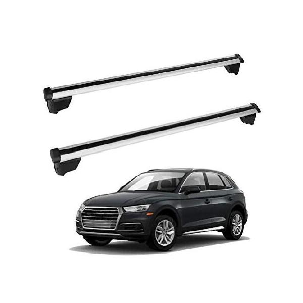 ROADFAR ルーフラック アルミニウム トップレール キャリー荷物キャリア アウディ Q5 2018 2019 2020 Audi SQ5 2018 201