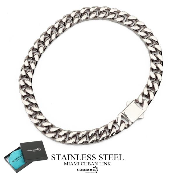 幅7mm ステンレス 喜平チェーンブレスレット 4面カット silver