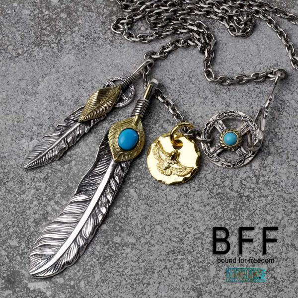 BFF ブランド フェザーネックレス メンズ シルバー925 BFF ブランド フェザーネックレス メンズ シルバー925