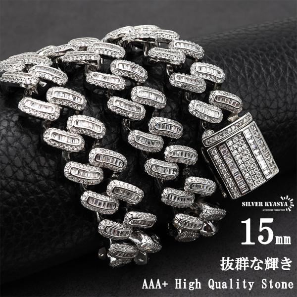 18inch(約45.5cm)) B系 ネックレス シルバー マイアミキューバン 18inch(約45.5cm)) B系 ネックレス シルバー マイアミキューバン