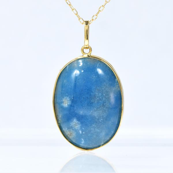 ペンダント ヘッド ブルークォーツ K18イエローゴールド CI007CIBSN