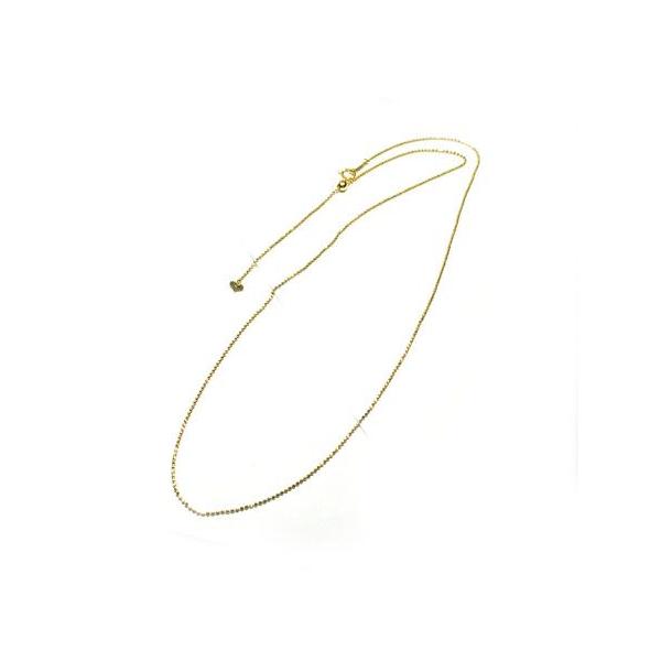 カットボールチェーン ロング ネックレス K18 約60cm 1.2mm 金種が選べる :NEK-A008-Y1305:kyfactory 通販 ロングネックレス 小葉のようなコマが連なる60cmのK18ロングネックレス ロングネックレス K18 foliole chain 60 ロングネックレス K18 18金 18k ネックレス 地金 ゴールド レディース シンプル チェーン ロング