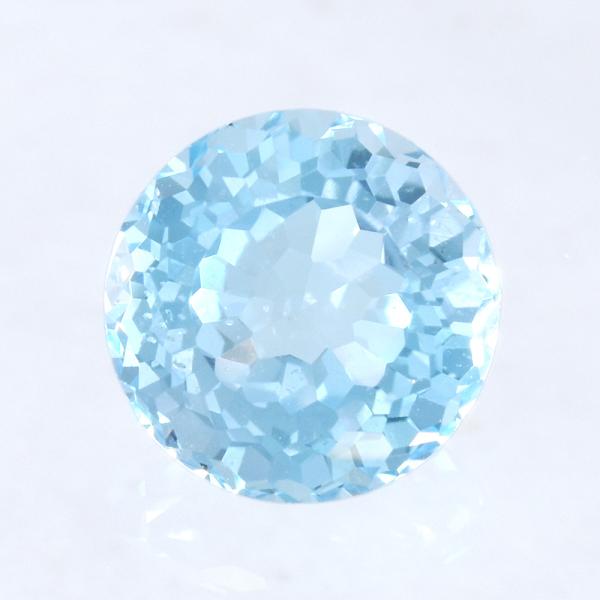 ルース ブルートパーズ 神話カット 天然石 11月誕生石 SAK126-28