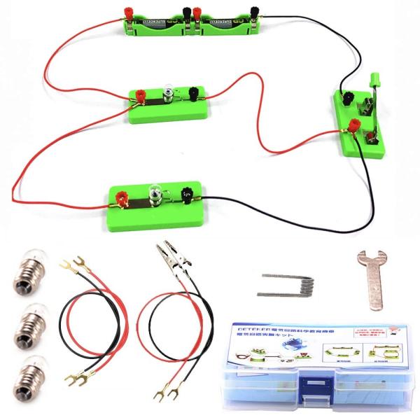 Deteker 電気回路実験キット 知育学習 科学実験 子ども 理科 自由研究 豆電球 実験 セット サイエンス実験 クリスマス 誕生日 プレゼント E1 Bnn7 Nhe7 の最安値と通販店 購入可 サープラ