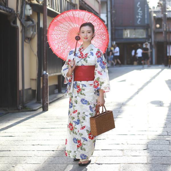 レディース 浴衣 単品 綿麻【22】麻混 高級 ゆかた 生成系