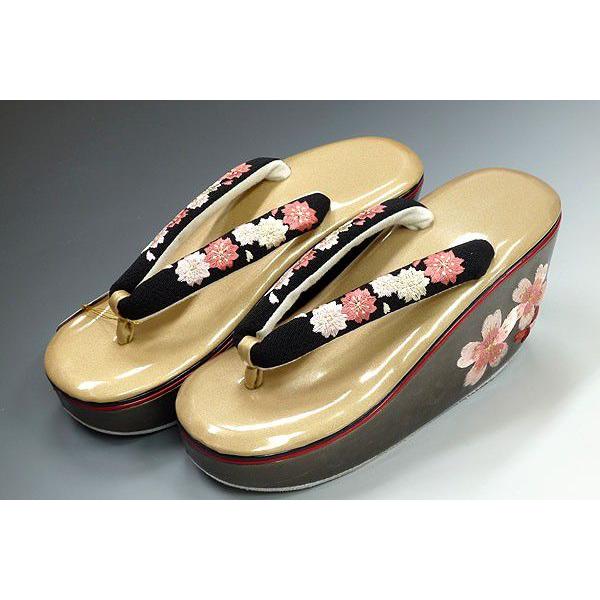 新品  振袖用  厚底草履 振袖用 厚底草履 刺繍の鼻緒全3色 フリーサイズ | 着物通販店 枠