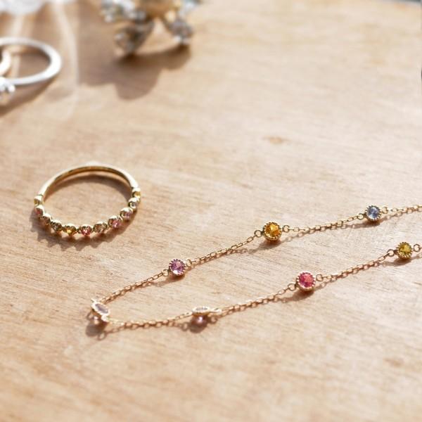 KYOCERA（京セラ） マルチカラーサファイア ブレスレット K18イエロー