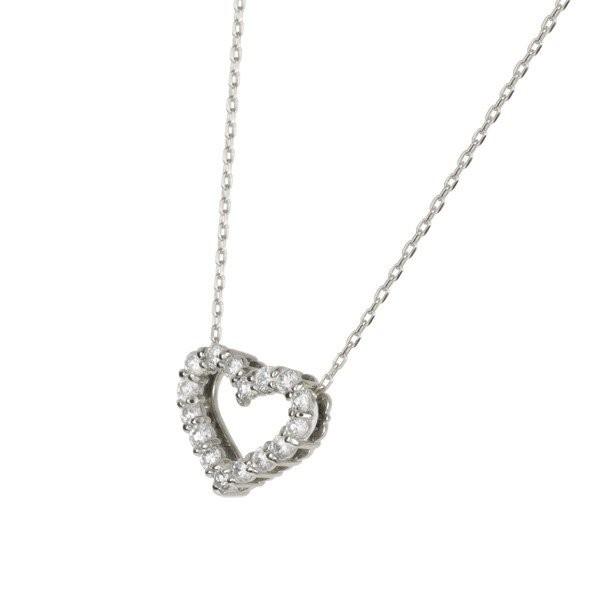 ネックレス ペンダント ダイヤモンド プラチナ ハート 0.2ct」の人気