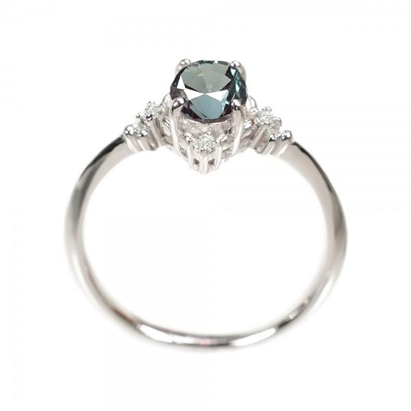 京セラジュエリー＊アレキサンドライト K18 リング KYOCERA（京セラ） アレキサンドライト リング 指輪 K18ホワイト