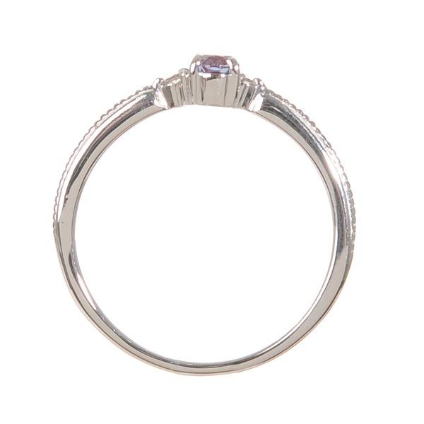 京セラジュエリー＊アレキサンドライト K18 リング KYOCERA（京セラ） アレキサンドライト リング 指輪 K18ホワイト