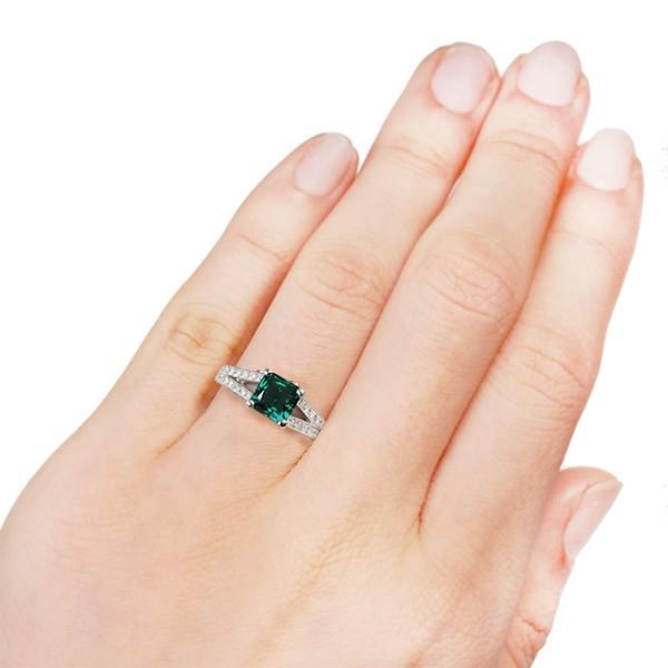 KYOCERA アレキサンドライト リング 指輪 プラチナ プリンセス  