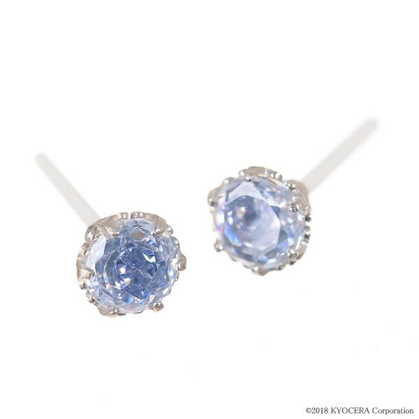 KYOCERA（京セラ） タンザナイト セラミックピアス K10ホワイト