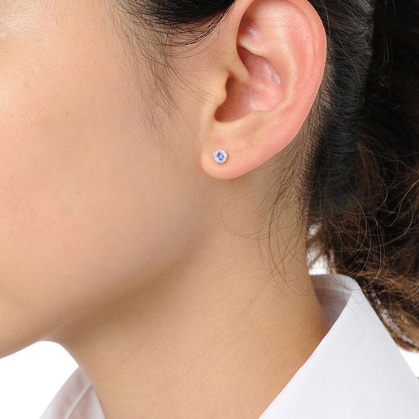 Kaya◆大粒タンザナイト×ホワイトダイヤモンドピアス✧14kgf タンザナイト 2.5ct ダイヤモンド プラチナ ピアス【品質保証書/宝石
