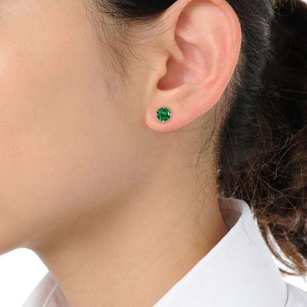 KYOCERA（京セラ） エメラルド ピアス プラチナ 1カラットサイズ