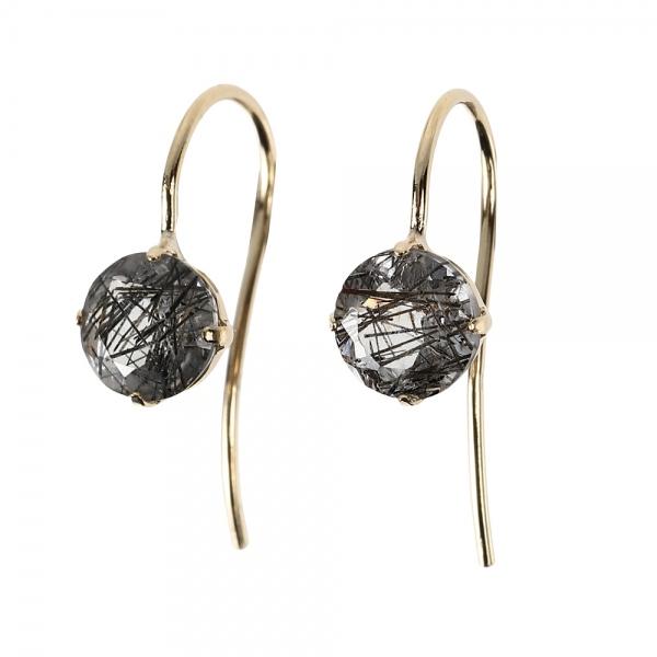 KYOCERA（京セラ） クォーツピアス(フック/ラウンド/K18イエロー