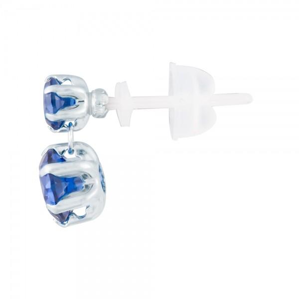 KYOCERA（京セラ） ブルーサファイア セラミックピアス K18ホワイト