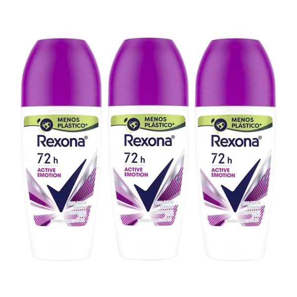 デオドラント ワキ用 Rexona ウーメン アクティブ・エモーション 50ml×3個